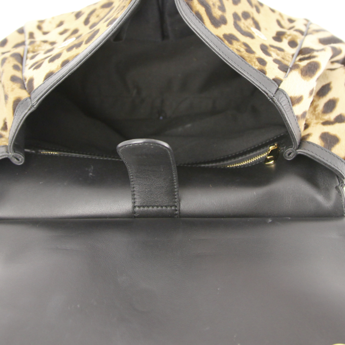 Dolce
Gabbana Dolce
Gabbana autres sacs et maroquinerie handbag in foal and black leather - Detail D3
