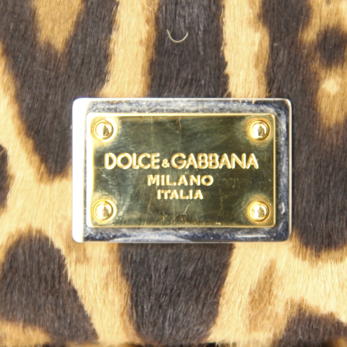 Dolce
Gabbana Dolce
Gabbana autres sacs et maroquinerie handbag in foal and black leather - Detail D4