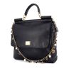Dolce & Gabbana shoulder bag in black grained leather - 00pp thumbnail