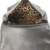 Borsa a tracolla Dolce & Gabbana in pelle martellata nera - Detail D4 thumbnail
