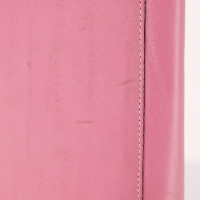 Sac à main Loewe Amazona grand modèle en cuir rose - Detail D5