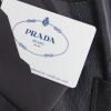 Prada handbag in navy blue leather - Detail D4 thumbnail