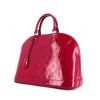 Sac à main Louis Vuitton Alma grand modèle en cuir vernis monogram rouge Indien - 00pp thumbnail