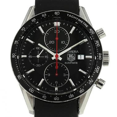 Montre TAG Heuer Carrera Automatic Chronograph Tachymeter en acier Ref : CV2014-2 Vers 2000