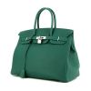 Hermes Birkin 35 cm handbag in green togo leather - 00pp thumbnail
