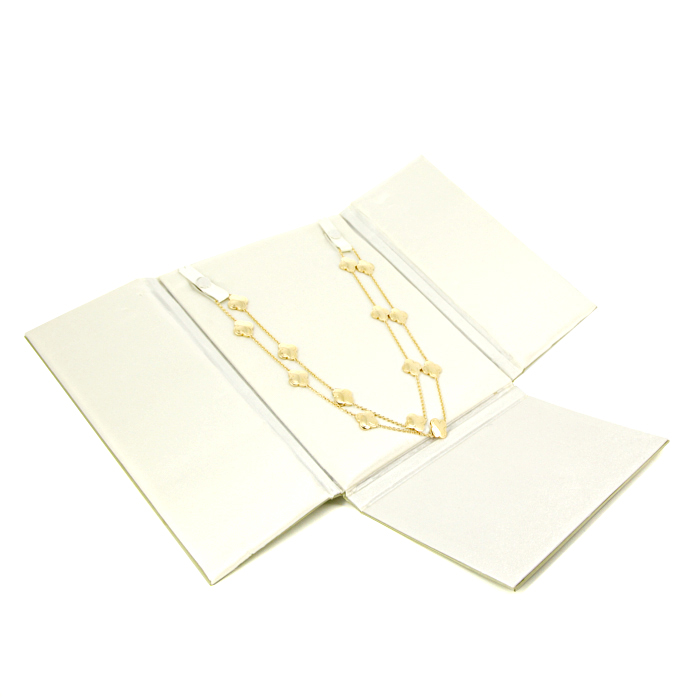 Van Cleef & Arpels Pure Alhambra long necklace in yellow gold - Detail D2