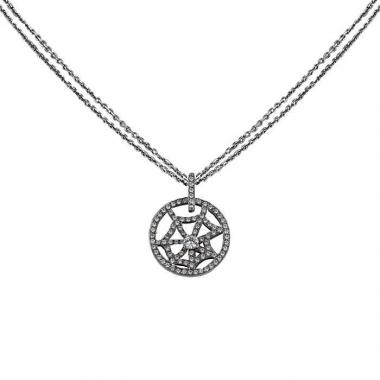 Collar Chaumet Attrape Moi Si Tu M'Aimes en oro blanco y diamantes