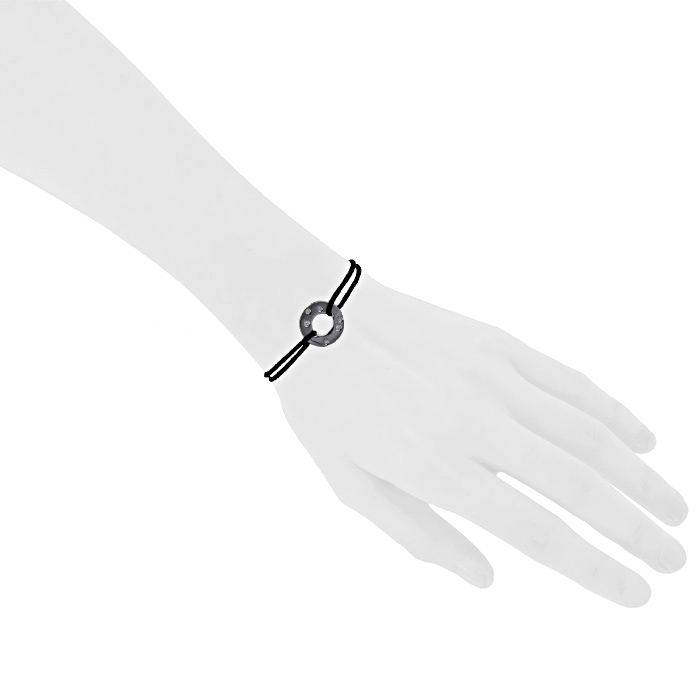 Bracelet Dinh Van Cible en or blanc et diamants - Detail D1