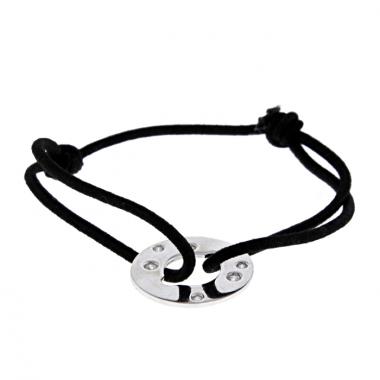 Bracciale Dinh Van Cible in oro bianco e diamanti