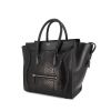 Celine Luggage handbag in black leather and black python - 00pp thumbnail