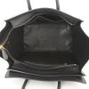 Bolso de mano Celine Luggage en cuero negro y piel de pitón negra - Detail D2 thumbnail