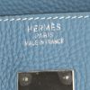 Bolso de mano Hermes Birkin 35 cm en cuero togo azul - Detail D3 thumbnail