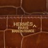 Bolso de mano Hermes Birkin 35 cm en cocodrilo porosus marrón - Detail D4 thumbnail