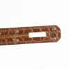 Bolso de mano Hermes Birkin 35 cm en cocodrilo porosus marrón - Detail D5 thumbnail