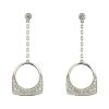 Fred Success large model pendants earrings in white gold and diamonds - 00pp thumbnail