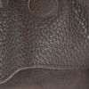 Bottega Veneta Campana large model handbag in dark brown grained leather - Detail D3 thumbnail
