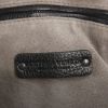 Bolso de mano Bottega Veneta Brick en cuero granulado negro y cuero trenzado negro - Detail D3 thumbnail