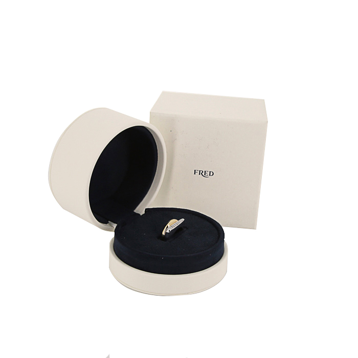 Fred Success small model ring in yellow gold,  white gold and diamonds - Detail D2