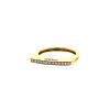 Fred Success skinny ring in yellow gold and diamonds - 00pp thumbnail