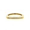 Fred Success Skinny ring in yellow gold and diamonds - 360 thumbnail