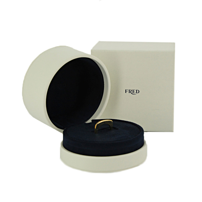 Anello Fred Success Skinny in oro giallo e diamanti - Detail D2