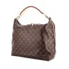 Louis Vuitton Sully medium model handbag in brown monogram canvas and natural leather - 00pp thumbnail