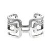 Open Hermes Arcane size S cuff bracelet in silver - 00pp thumbnail