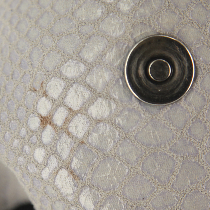 Borsa Stella McCartney Falabella in tela grigia in simil-tartaruga - Detail D5