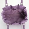 Dior handbag in mauve canvas cannage and mauve leather - Detail D2 thumbnail