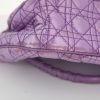 Dior handbag in mauve canvas cannage and mauve leather - Detail D4 thumbnail