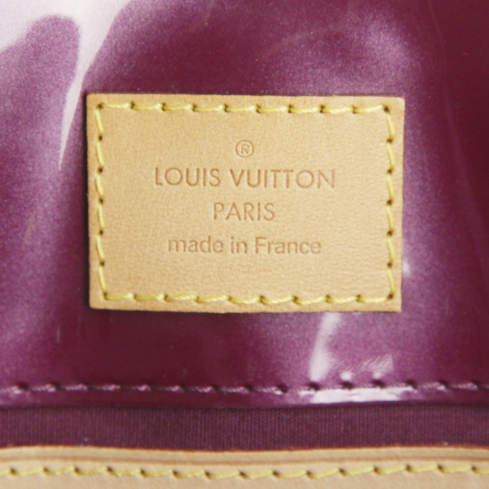 Borsa Louis Vuitton Reade modello piccolo in pelle verniciata monogram viola - Detail D3