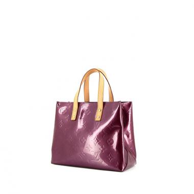 Bolso de mano Louis Vuitton Reade modelo pequeño en charol Monogram violeta