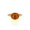 Fred Mademoiselle Delphine ring in pink gold,  diamonds and citrine - 360 thumbnail