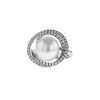 Fred ring in white gold,  diamonds and pearl - 00pp thumbnail