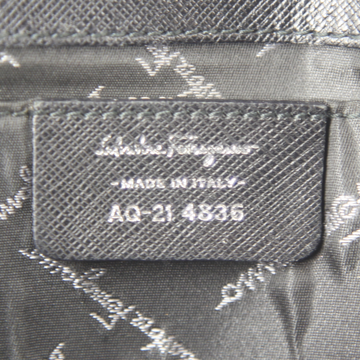 Pochette Salvatore Ferragamo Sofia in pelle nera - Detail D3
