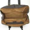 Bolso de mano Bottega Veneta en cuero trenzado marrón - Detail D2 thumbnail