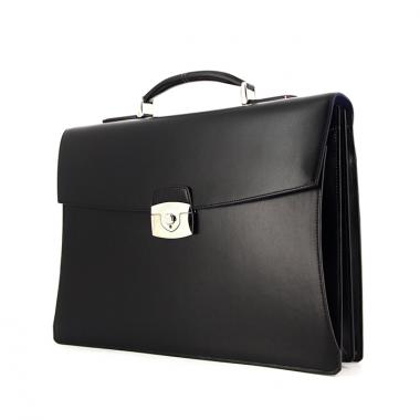 Borsa portadocumenti Dupont in pelle nera