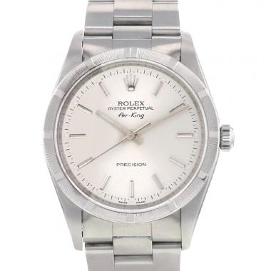 Montre Rolex Oyster Perpetual Air King en acier Ref :  14010 Vers  1998