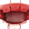 Hermes Haut à Courroies handbag in red leather taurillon clémence - Detail D2 thumbnail