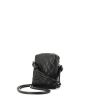 Chanel small model shoulder bag in black quilted leather - 00pp thumbnail