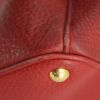 Prada handbag in red grained leather - Detail D5 thumbnail