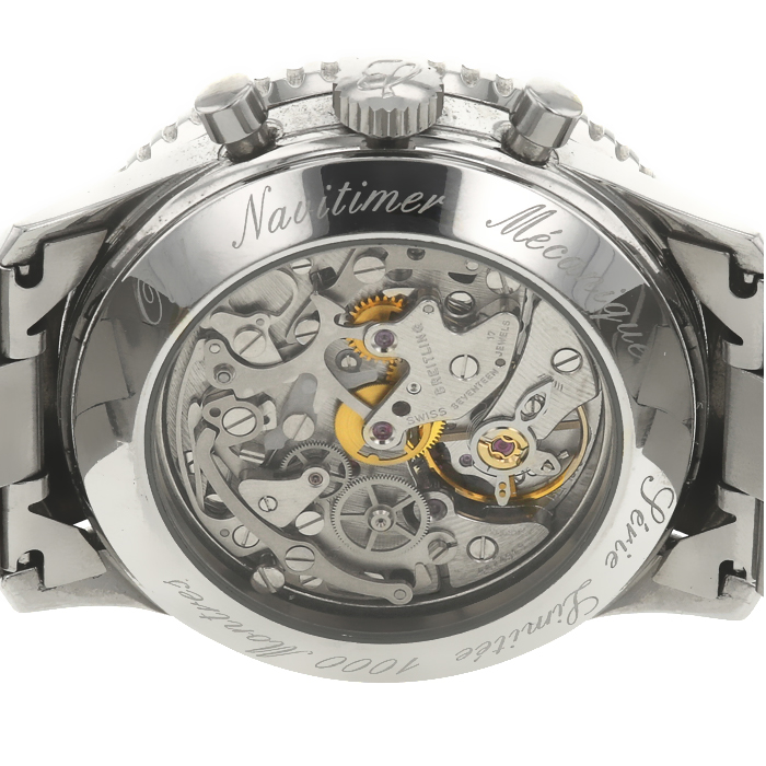 Breitling Navitimer "Patrouille de France" watch in stainless steel Ref:  A11021 Circa  1995 - Detail D3