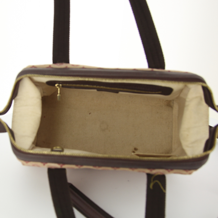 Borsa a tracolla Louis Vuitton in tela monogram bordeaux e pelle bordeaux - Detail D3