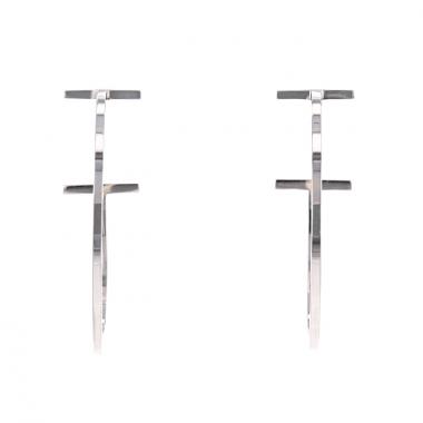 Orecchini a cerchio Tiffany 
Co Wire in argento