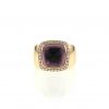 Fred Pain de Sucre medium model ring in pink gold,  diamonds and amethyst - 360 thumbnail