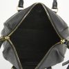 Saint Laurent Duffle small model handbag in black leather - Detail D3 thumbnail