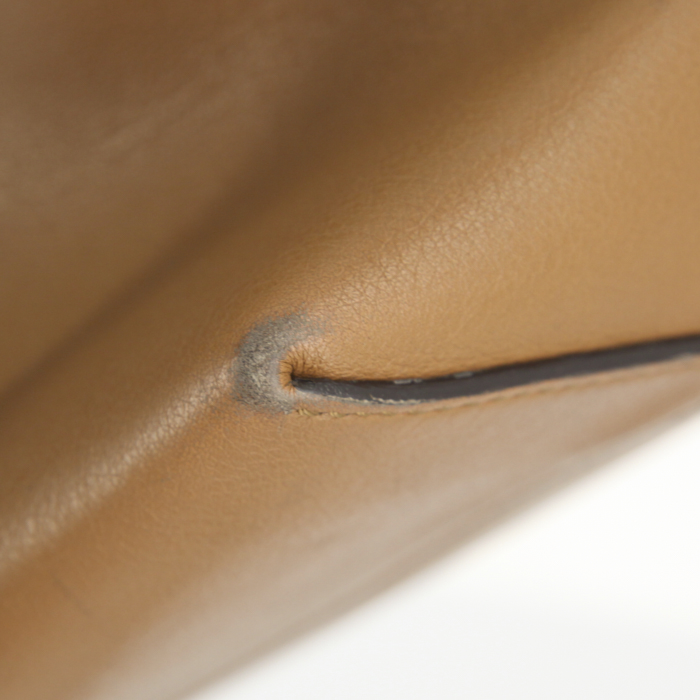 Sac bandoulière Fendi By the way en cuir marron et vert-kaki - Detail D5