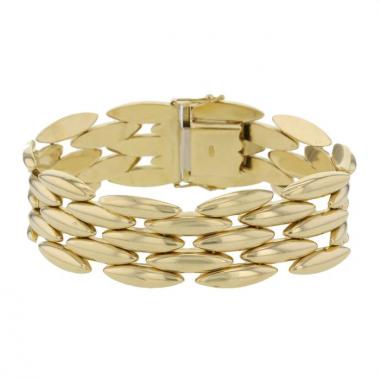 Bracelet Cartier Gentiane grand modèle en or jaune