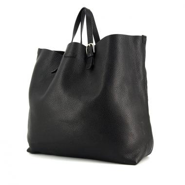 Shopping bag Gucci in pelle martellata nera