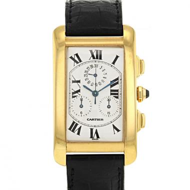 Cartier Tank Américaine watch in yellow gold Ref:  1730 Circa  2000